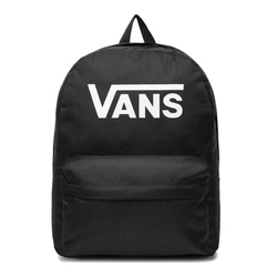 Vans Old Skool Print 22L Urbaner Schulrucksack, Schwarz, Großes VANS-Logo