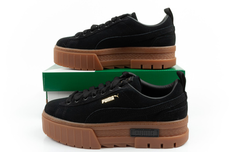 Puma Mayze Damen Sportschuhe Plateau Sneaker Schwarz Modisches Leder