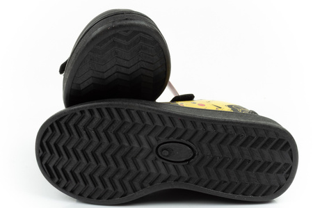 Leomil Kinder-Sportschuhe, leichte Pokémon-Sneaker mit Klettverschluss, Schwarz