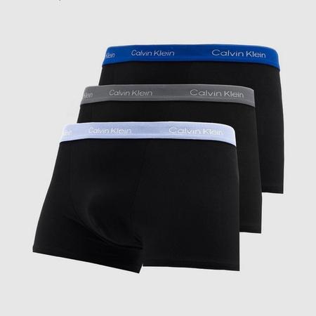 Calvin Klein Herren-Boxershorts „Relaxed“ – 3er-Pack – modisch, aus Baumwolle, in Schwarz und Blau