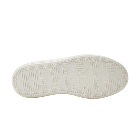 Lee Cooper Damen-Plateau-Sneaker in Beige mit Schnürung