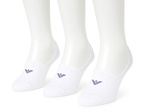 Emporio Armani Calza Micro-Fußsocken, Weiße Baumwolle, 3er-Pack