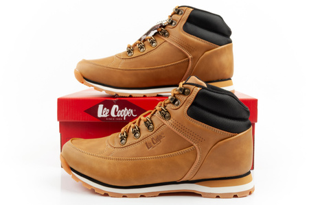 Lee Cooper Herren Winter-Wanderschuhe mit isoliertem Knöchelriemen, Braun