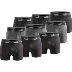 Puma Herren-Boxershorts, 9er-Pack, Schwarz und Grau, bequeme Baumwolle