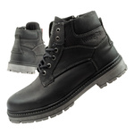 Wrangler Allan Mid Herren Chelsea Boots, elegante Lederstiefelette, Schwarz