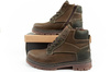 Wrangler Allan Mid Herren Chelsea Boots, elegante Lederstiefelette, Grünbraun