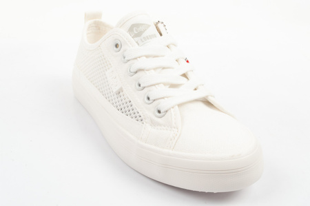 Lee Cooper Damen-Sneaker, durchbrochenes Muster, weiß, bequem, Sommerschuhe