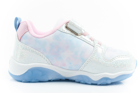 Leomil Kinder-Sportschuhe Stitch Leichte Sneaker mit Klettverschluss und blauen LEDs