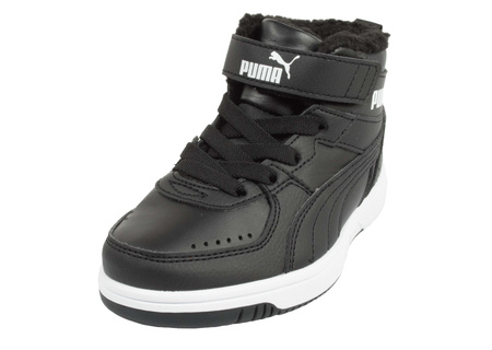 Buty dziecięce zimowe Puma Rebound Joy [375479 01] schwarz.