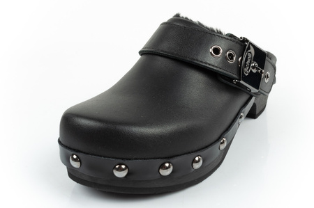 Scholl Iconic [F307031004] Lederclogs, schwarz.