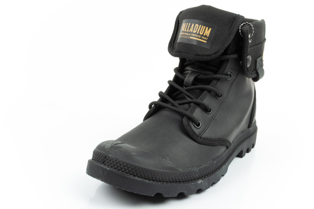 Palladium Damen Baggy Coated High-Top-Sneaker, modisches Schwarz