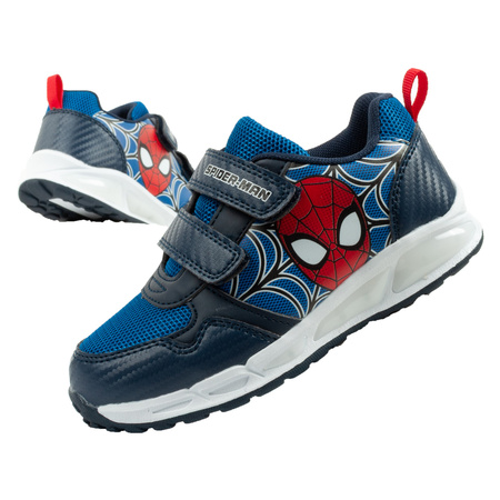 Leomil Kinder-Sportschuhe Spiderman Sneaker, leicht, mit Klettverschluss, schwarz/blau