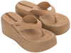 Ipanema Schuhe Pantoletten Damen Flip-flops Solaris Plateau beige