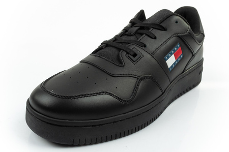 Tommy Hilfiger Herren-Sneaker TJM Retro Basket Ess, modisches Schwarz