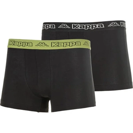 Kappa Herren Boxershorts [351K1JW ADO] 2er Pack, schwarz.