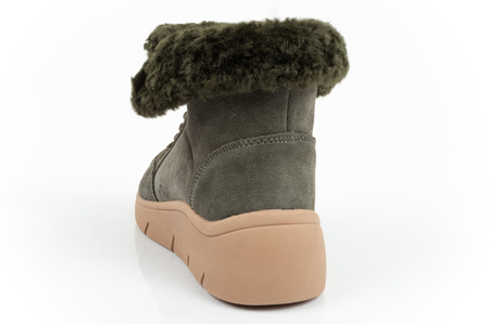 Scholl Stelvio Damen-Sportschuhe, Stiefeletten [F302321020], isoliert, grün.