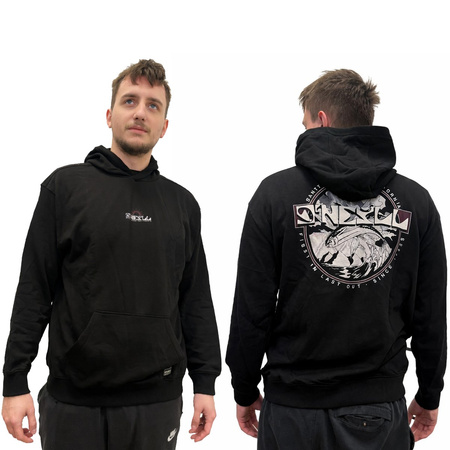 O'Neill Aguazul Herren-Kapuzenpullover mit Känguru-Motiv, schwarz
