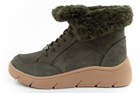 Scholl Stelvio Damen-Sportschuhe, Stiefeletten [F302321020], isoliert, grün.