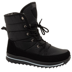 Progress Damen-Winterstiefel, Schwarz, Gefüttert, Lammfellfutter