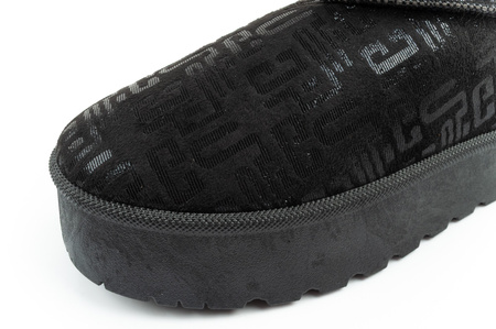 Lee Cooper Damen Winter Schneestiefel Modische Pelz gefütterte Stiefeletten Schwarz