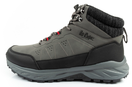 Lee Cooper Herren Winter-Wanderschuhe mit isoliertem Knöchelriemen, Grau