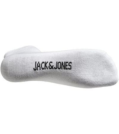 Jack&Jones Unisex Baumwollsocken [12260511 BLK/WHT] 12er-Pack, schwarz, weiß.