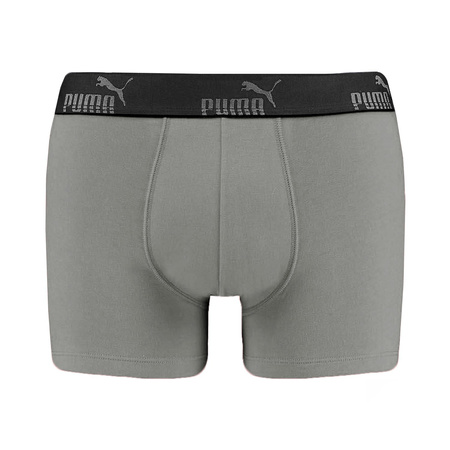 Puma Herren-Boxershorts im 3er-Pack, Schwarz und Grau, bequeme Baumwolle