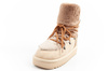 D. Franklin Damen Winterstiefel, modisches Fellfutter, isoliert, Braunbeige, High-Top