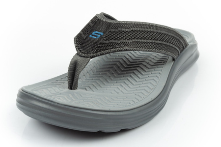 Skechers Sargo Herren-Flip-Flops [204383 CHAR], grau.