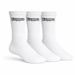 Kappa weiße lange Socken [34113IW 900] 3er-Pack
