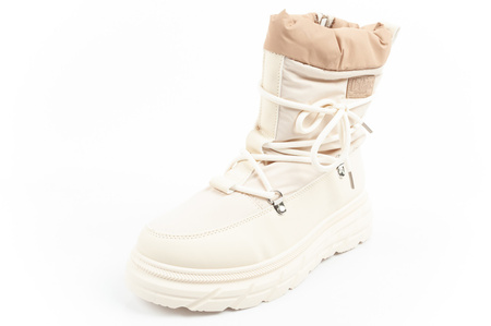 Lee Cooper Damen Winter-Wanderschuhe, isoliert, Beige und Creme
