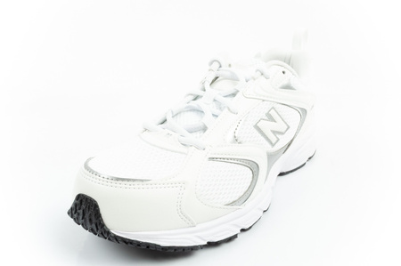 New Balance Herren-Sportschuhe, strapazierfähig, modisch, Weiß und Silber