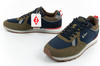 Lee Cooper Herren-Sneaker, modisch, bequem, strapazierfähig, Marineblau, Khaki