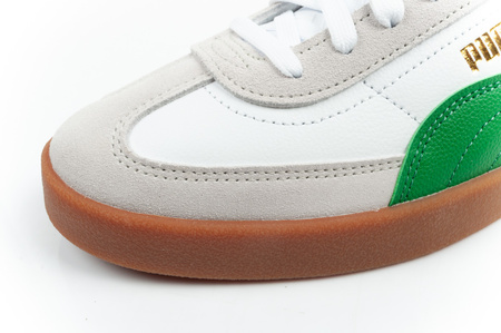 Puma Club II Era Herren-Sneaker, Leder, Weiß, Grau, Grün