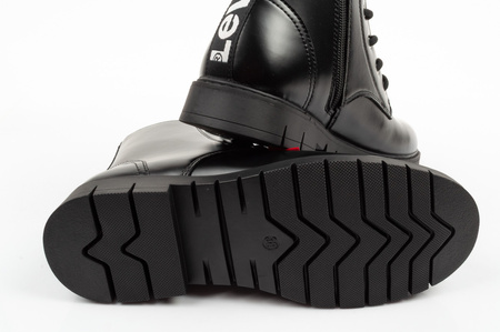 Levi's Mädchen-Ankle-Boots Pasadena SE, Schwarz, mit Reißverschluss