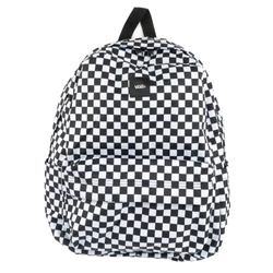 Vans Old Skool Check Schulrucksack, Sportlich, Klassisch, Urban, 22L, Schwarz-Weiß