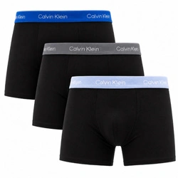 Calvin Klein Herren-Boxershorts „Relaxed“ – 3er-Pack – modisch, aus Baumwolle, in Schwarz und Blau
