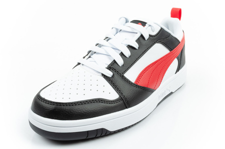 Puma Rebound v6 Herren-Sneaker, modisch, bequem, Weiß, Schwarz, Rot