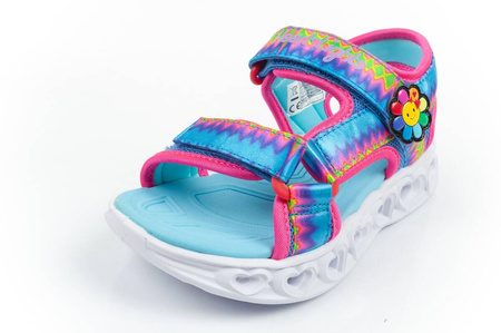 Skechers Kindersandalen [302675L/MLT] LED-Schuhe, mehrfarbig.