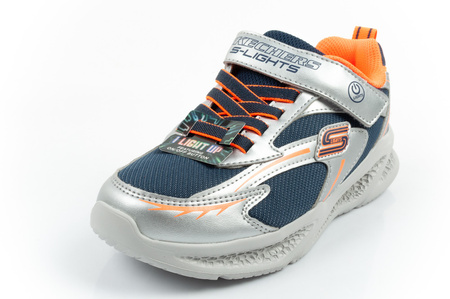 Skechers Glow Strider LED Kindersneaker für Jungen in Silber