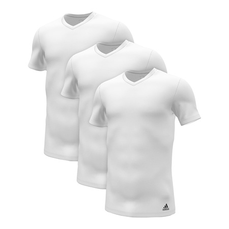 Adidas Basic-T-Shirt mit V-Ausschnitt 3er-Pack