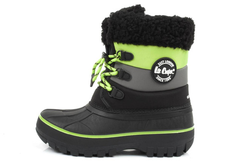 Lee Cooper Kinder-Schneestiefel [LCJ-24-44-2856], Schwarz und Grün.