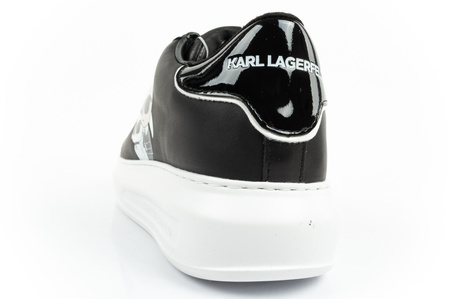 Karl Lagerfeld Kapri Schuhe Sneakers Damen Sport Leder schwarz [KL62524T 000]
