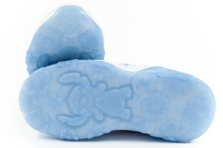 Leomil Kinder-Sportschuhe Stitch Leichte Sneaker mit Klettverschluss und blauen LEDs