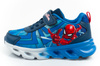 Leomil Spiderman Kinder-Sneaker, leicht, mit Klettverschluss und LED-Beleuchtung, blau