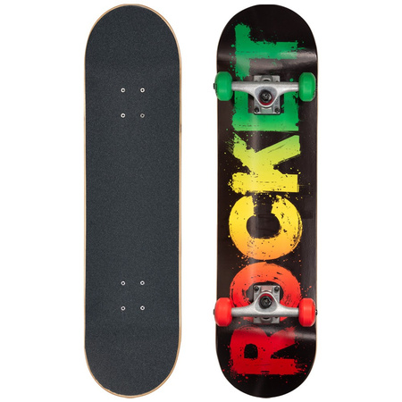 Rocket Rasta Fade 8" Skateboard [RKT-COM-1535], mehrfarbig.