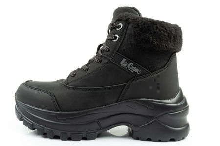 Lee Cooper Damen Winter-Wanderschuhe, Schwarz, Schnürschuh