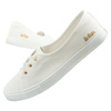 Lee Cooper Damen-Sneaker, weiße Slip-On-Ballerinas