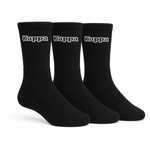 Kappa schwarz lange Socken [34113IW 901] 3er-Pack