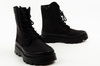 Progress Damen-Winterstiefel, Schwarz, Isoliertes Lammfell